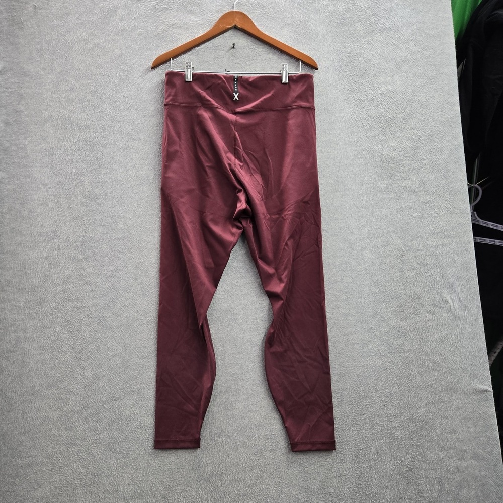 Savage‎ X Fenty Women Activewear Pants US 16 Burgundy Yoga Legging Logo 26"